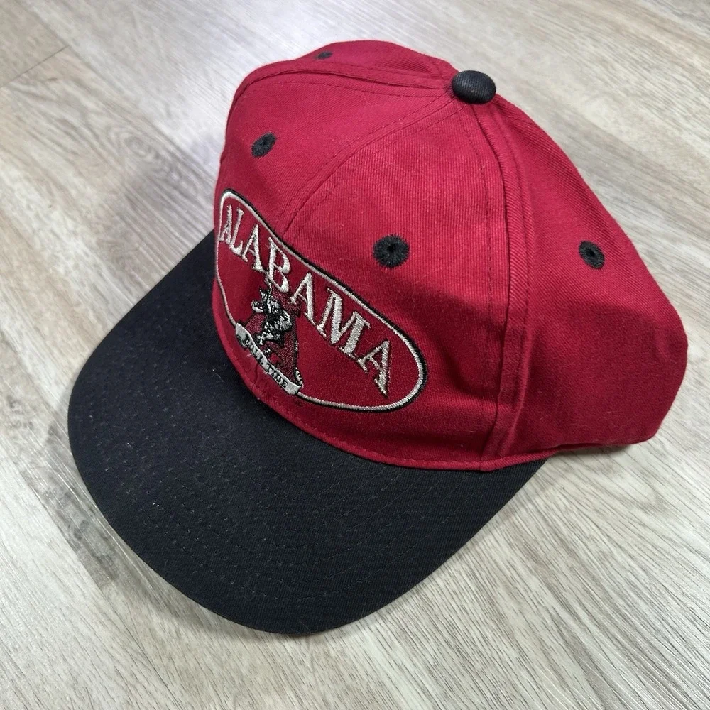 VTG Alabama Crimson Tide Snapback Hat‎ Collegiate NCAA Red Black Cap